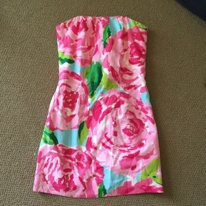 Lilly Pulitzer Hotta Pink Strapless dress
